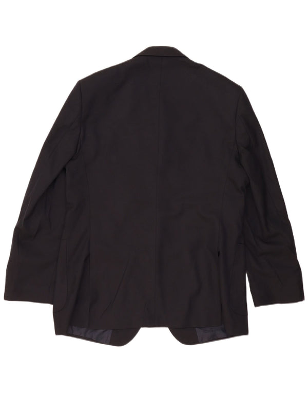 Marks & Spencer Veste blazer longue à 2 boutons pour homme UK 44 XL Bleu marine
