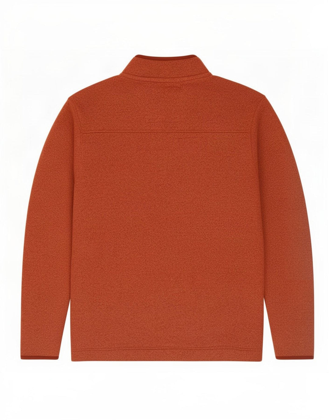 Weird Fish Sweat-shirt col zippé pour homme XL Marron moucheté Polyester