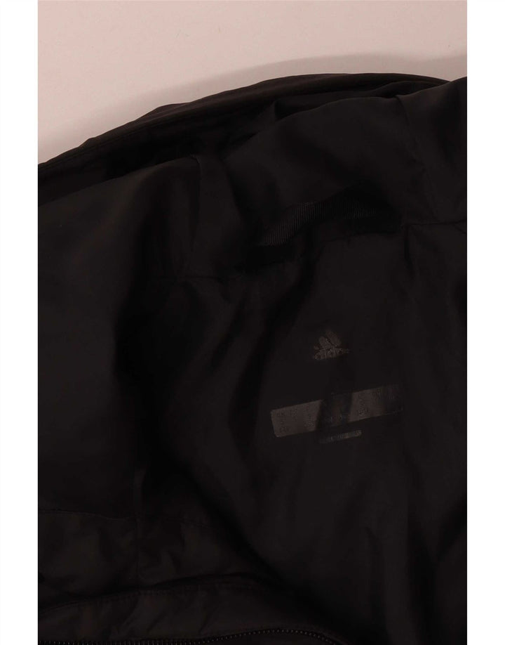 Adidas Veste rembourrée à capuche pour femme UK 8/10 Petit Noir Polyester