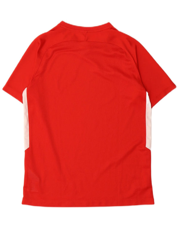 Nike Garçon Dri Fit T-Shirt Top 13-14 ans XL Rouge Colorblock Polyester
