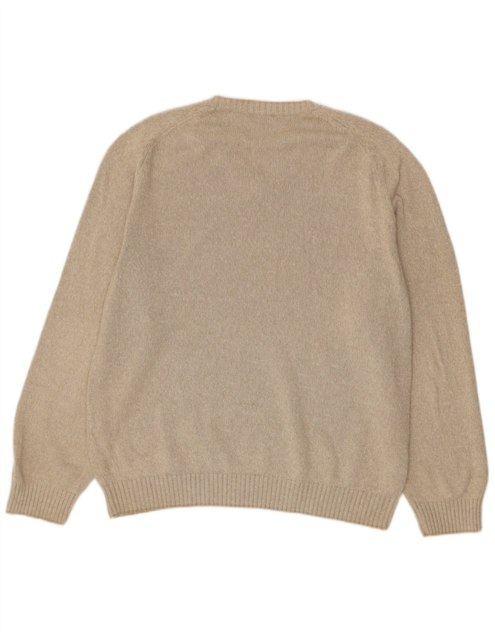 Gant Pull Col V Homme XL Beige Coton