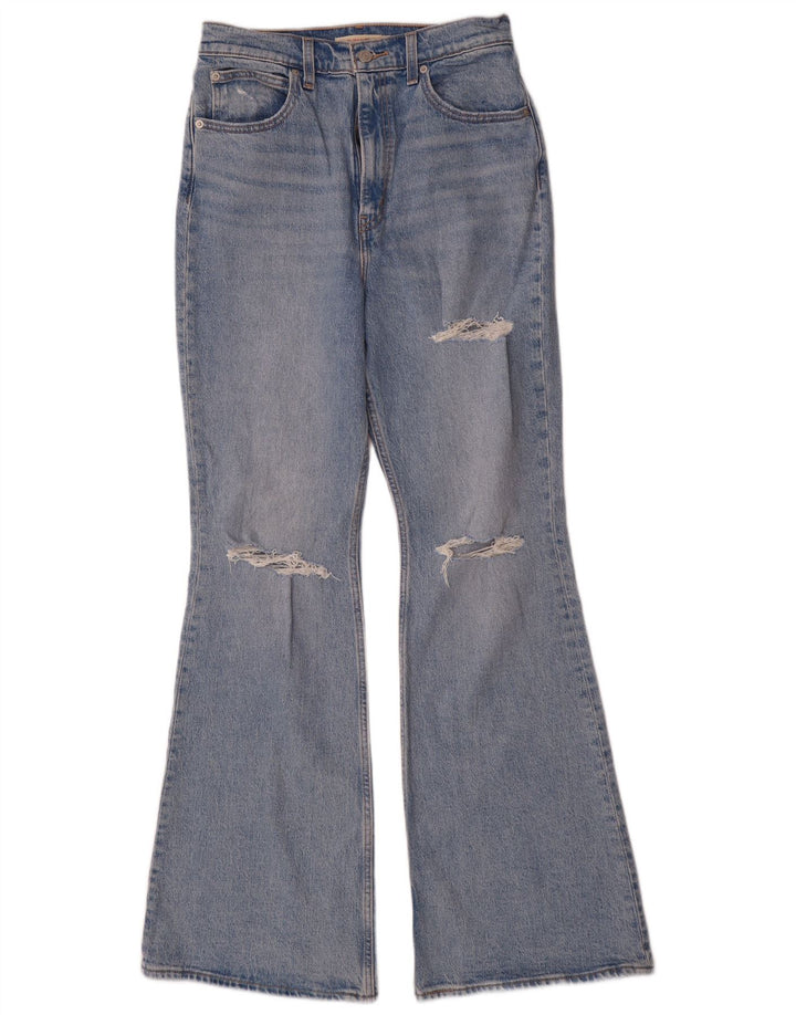 Levi's Jean Évasé Taille Haute Effet Déchiré W29 L32 Femme Bleu Coton