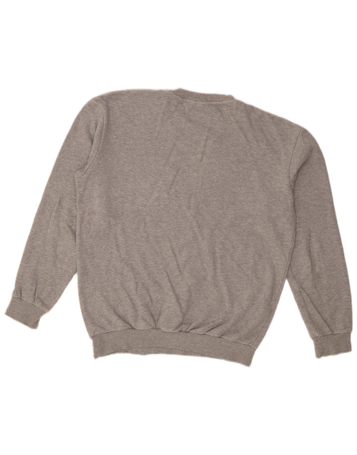 Zara Pull Col Rond Homme Gris Moyen Coton