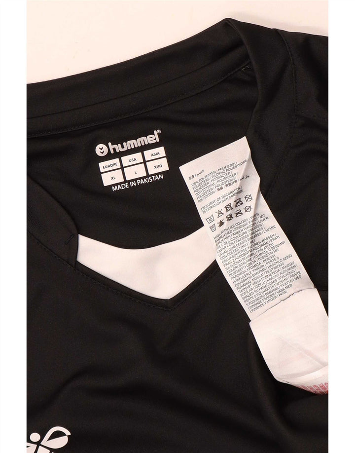 Hummel Homme T-Shirt Graphique Haut Large Noir Colorblock Polyester