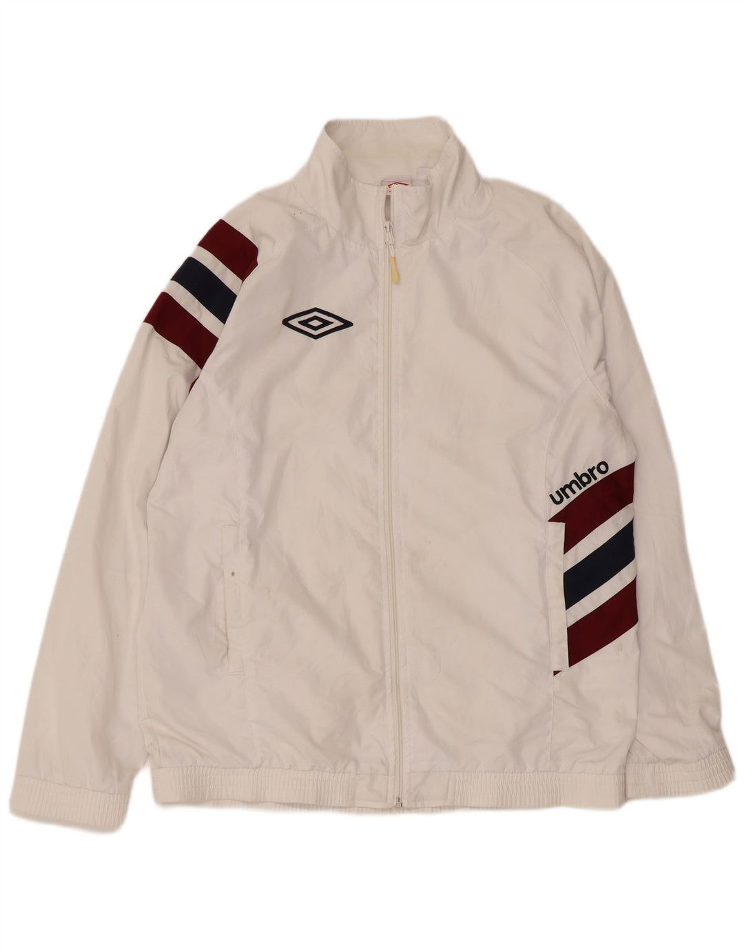 Umbro Veste de survêtement pour homme XL Blanc Colorblock Polyester Sports