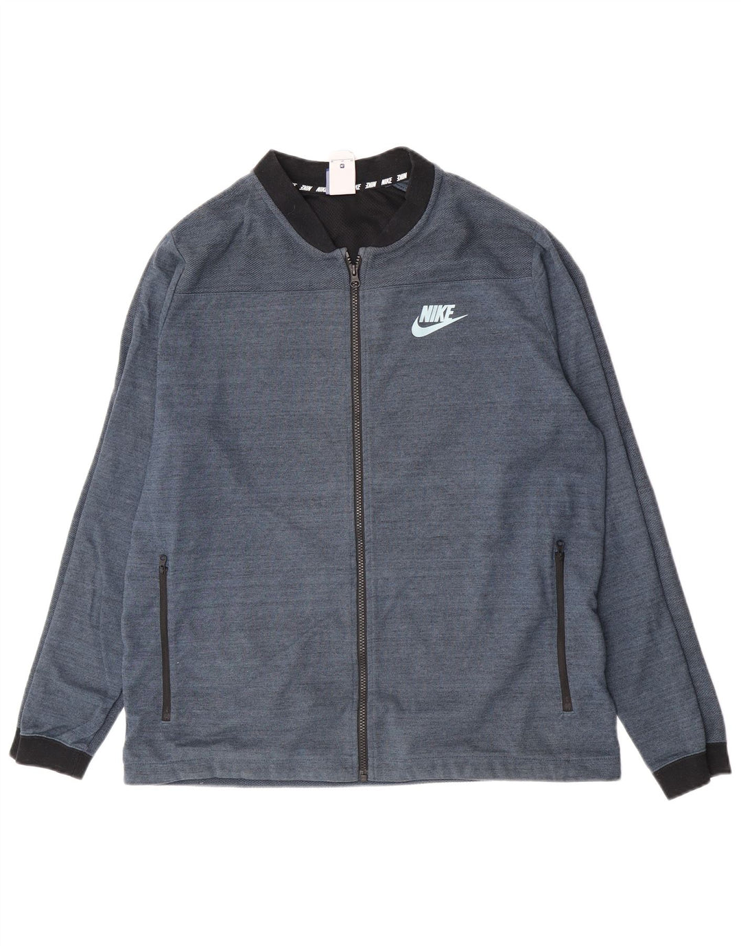 Nike Veste de survêtement pour homme XL en coton moucheté bleu