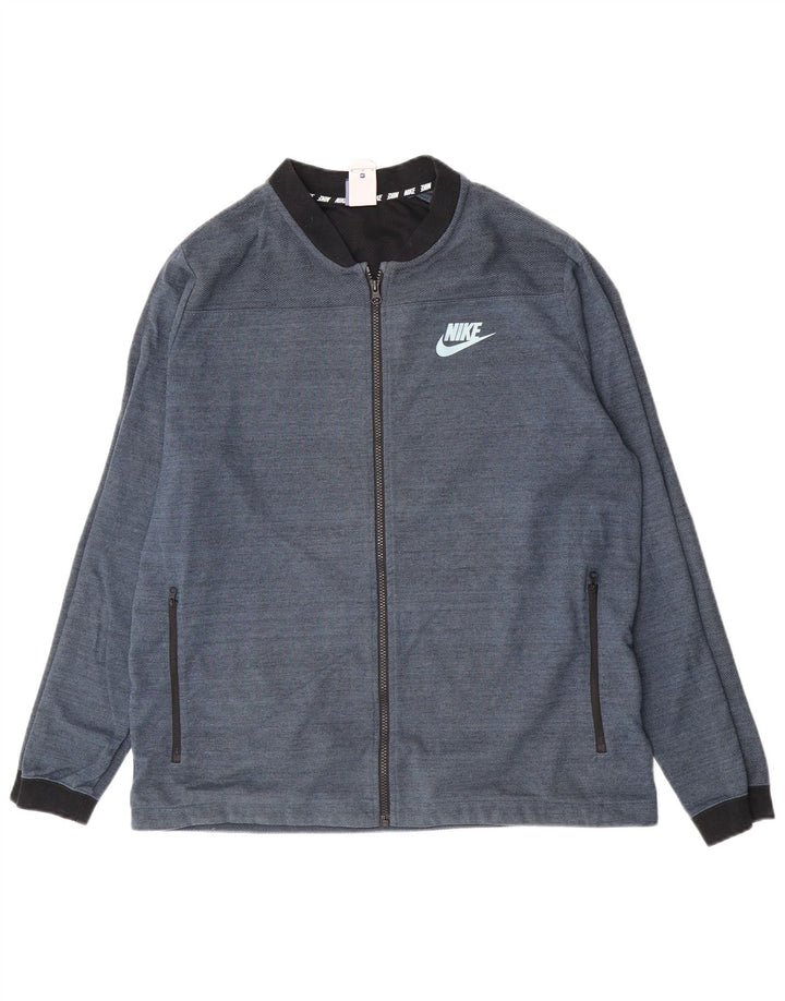 Nike Veste de survêtement pour homme XL en coton moucheté bleu