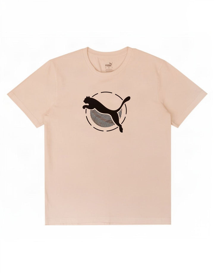 Puma T-Shirt Graphique Homme Blanc Moyen Coton