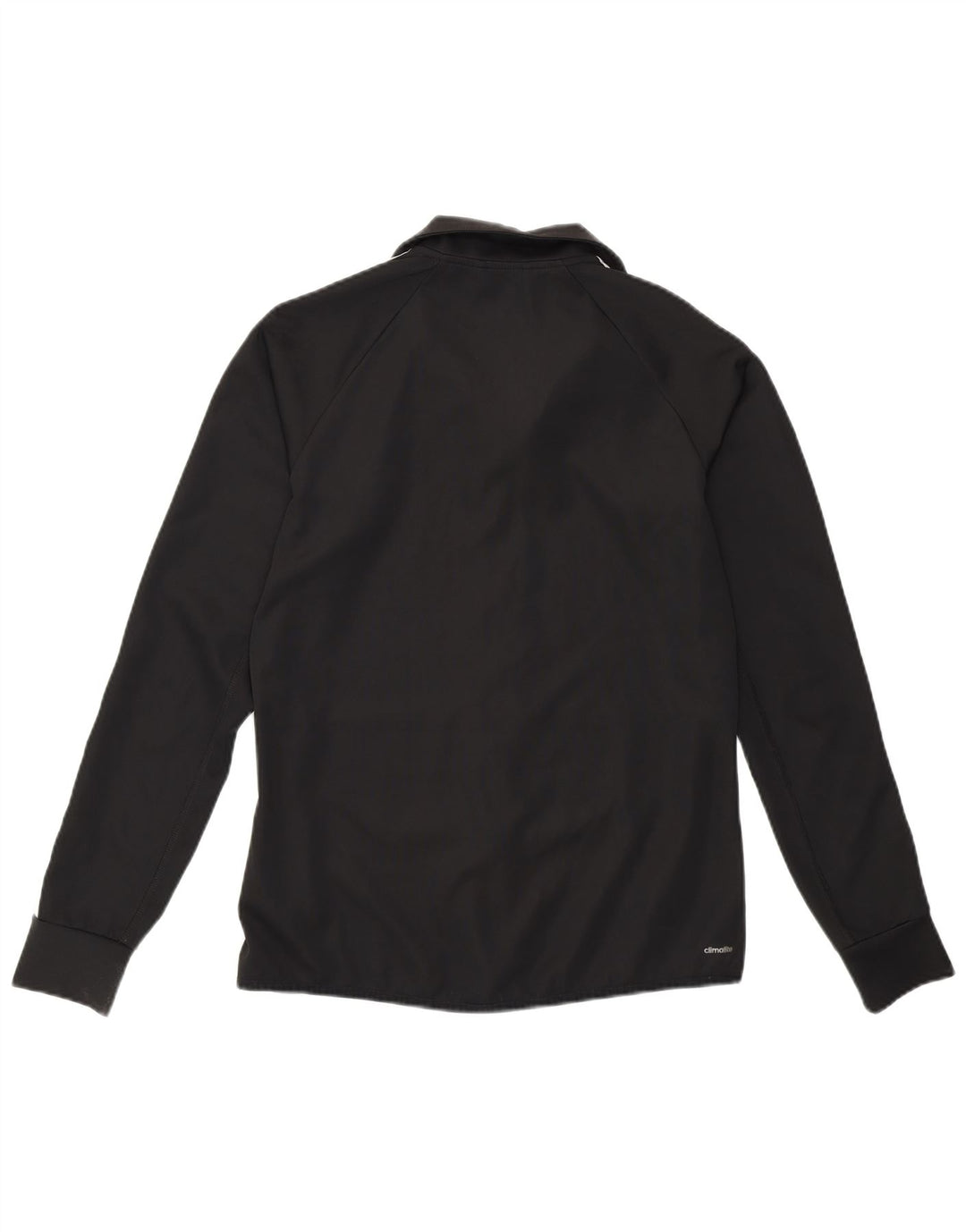 ADIDAS Womens Climalite Tracksuit Top Jacket UK 12/14 Medium Black