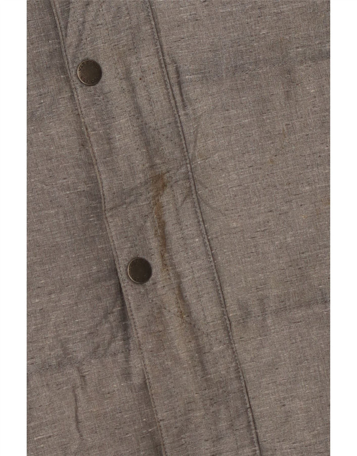 VANS Veste matelassée à capuche pour hommes UK 38 Nylon gris moyen