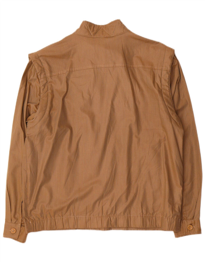 Southern Mens Utility Jacket IT 48 Polyester à fines rayures beige moyen