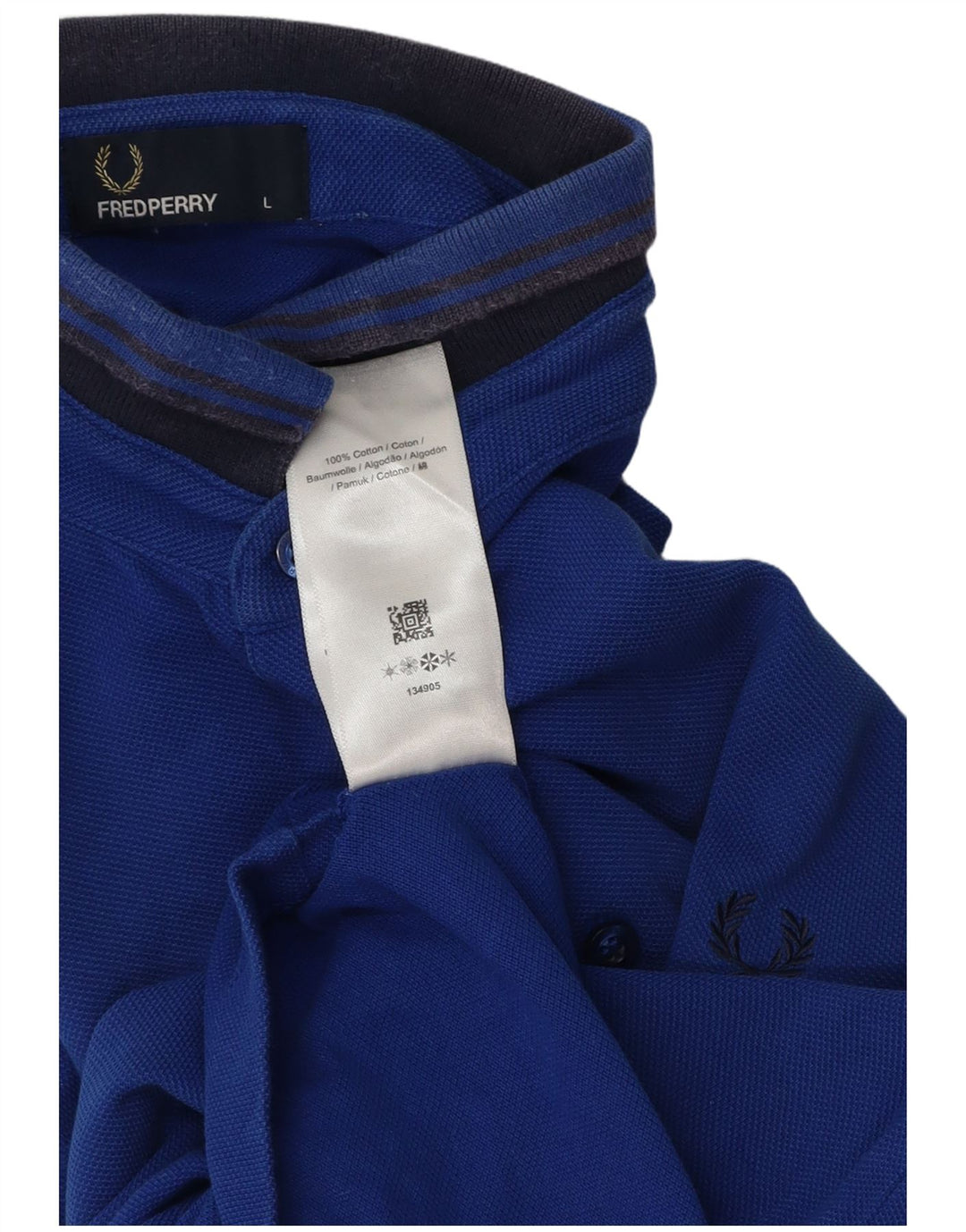 Fred Perry Polo Homme Grand Bleu Rayé Coton