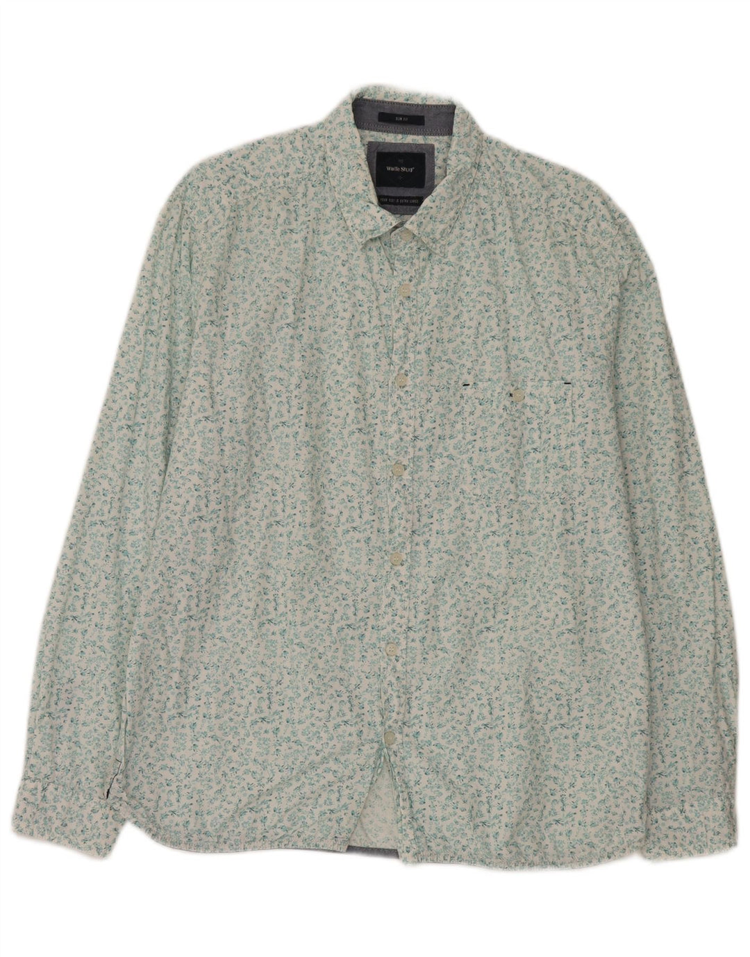 Chemise Slim Fit XL Coton Floral Homme White Stuff