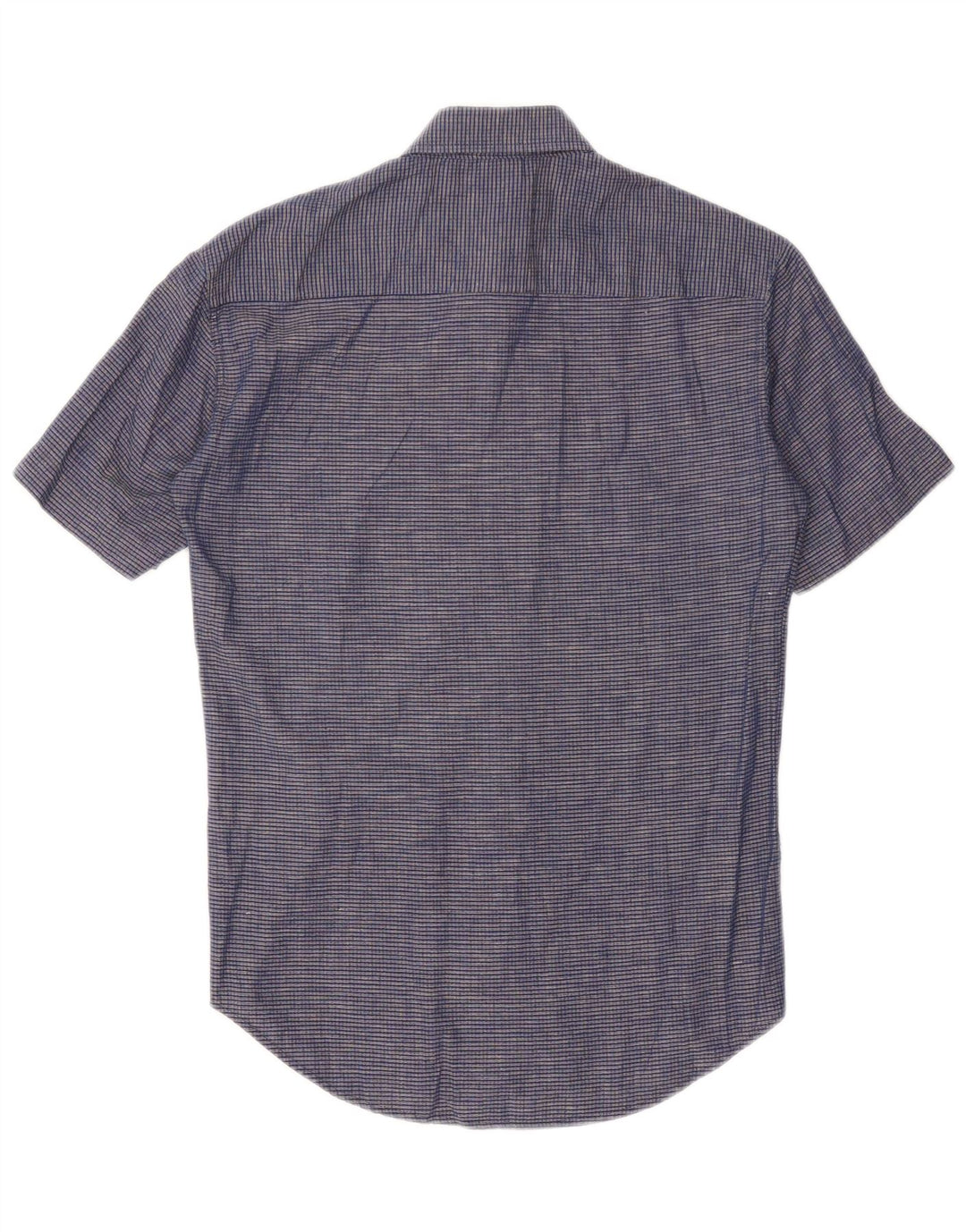 Carrera Chemise à Manches Courtes Homme Bleu Marine Moyen Carreaux Coton