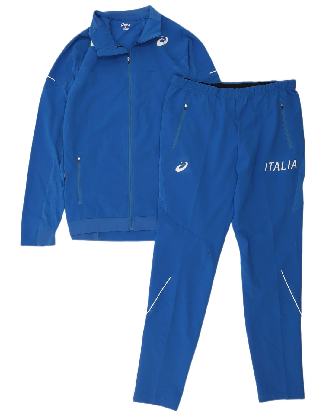 Asics Survêtement Italia Graphic Full XL Homme Bleu Polyester