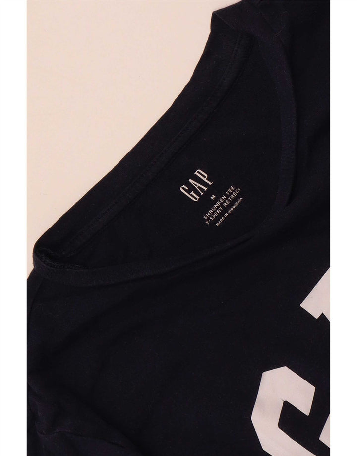 Gap Haut graphique à manches longues pour femme UK 14 Bleu marine moyen