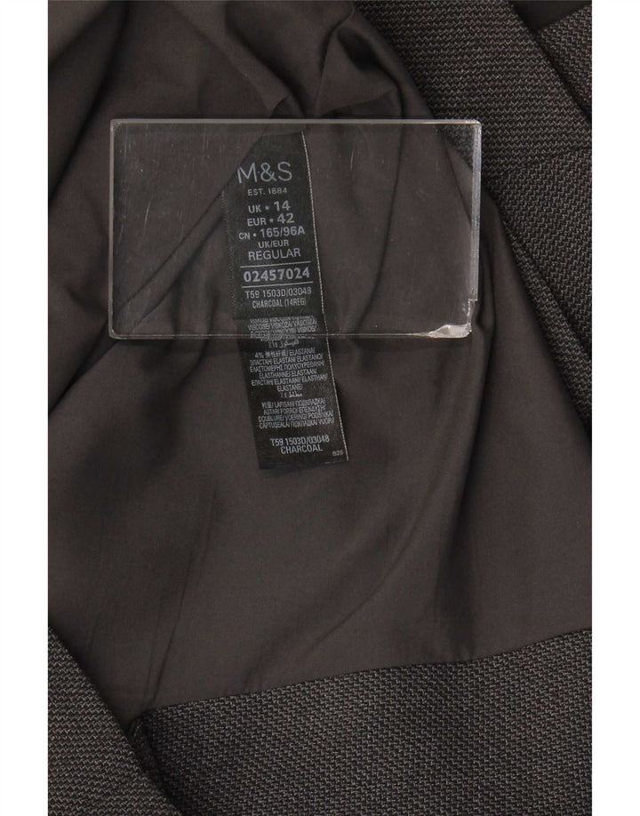 Marks & Spencer Robe fourreau pour femme UK 44 Large Gris Polyester