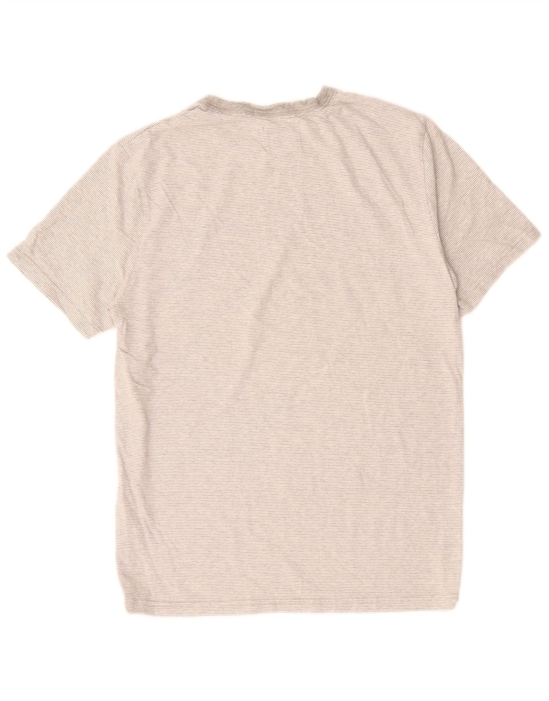 WHITE STUFF T-Shirt Homme Gris Moyen à Fines Rayures en Coton