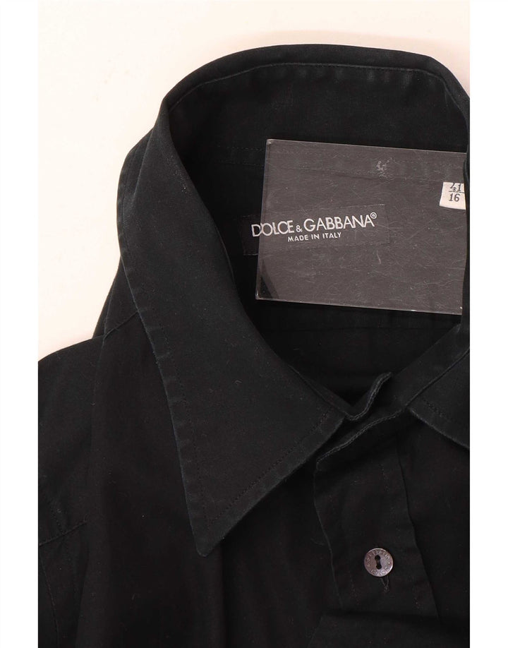 Dolce & Gabbana Chemise Homme Taille 41 16 Large Noir