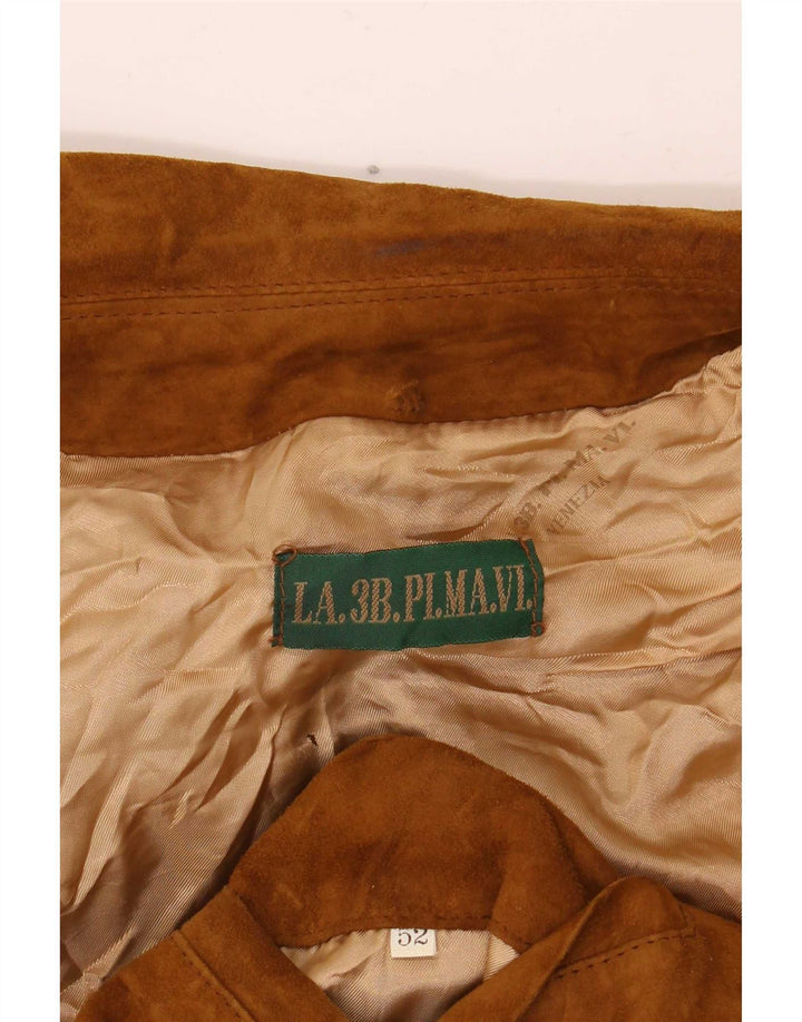 veste en daim homme vintage IT 52 Grand Marron