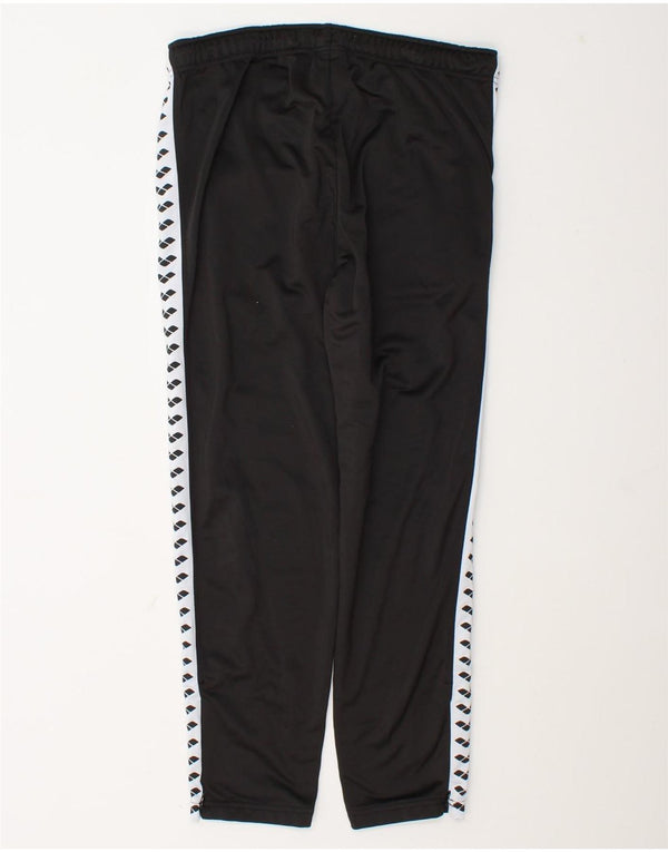 Arena Pantalon de Survêtement Graphique pour Femme UK 16 Large Noir Colourblock