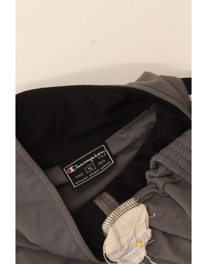 Champion Veste de survêtement pour homme XL Gris Colorblock Polyester