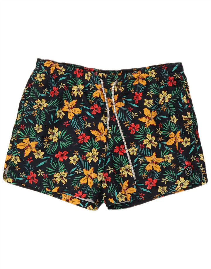 Maui and Sons Short de Bain Homme Grand Noir Floral Polyester