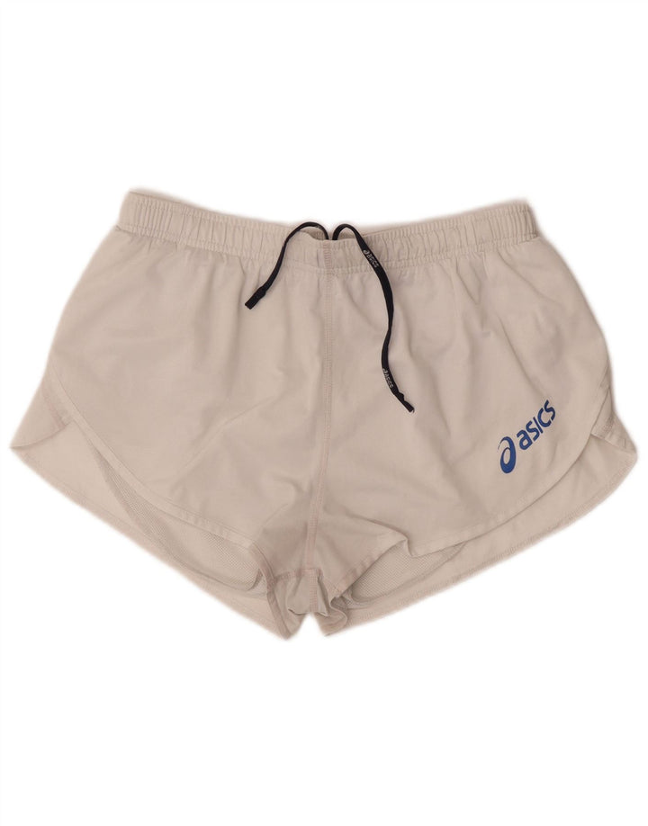 Asics Short de sport pour femme UK 18 XL Polyester blanc cassé