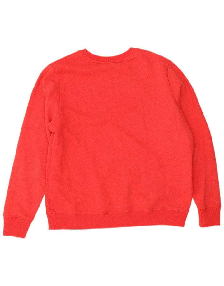 Superdry Pull-over surdimensionné pour femme UK 14 Large Rouge Coton