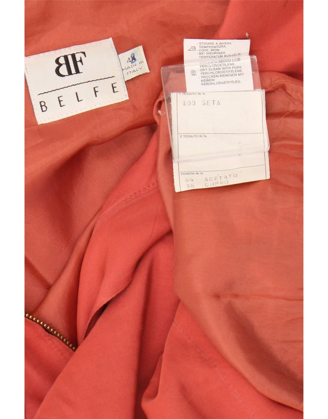 Belfe Veste Utilitaire Femme IT 48 XL Orange Soie