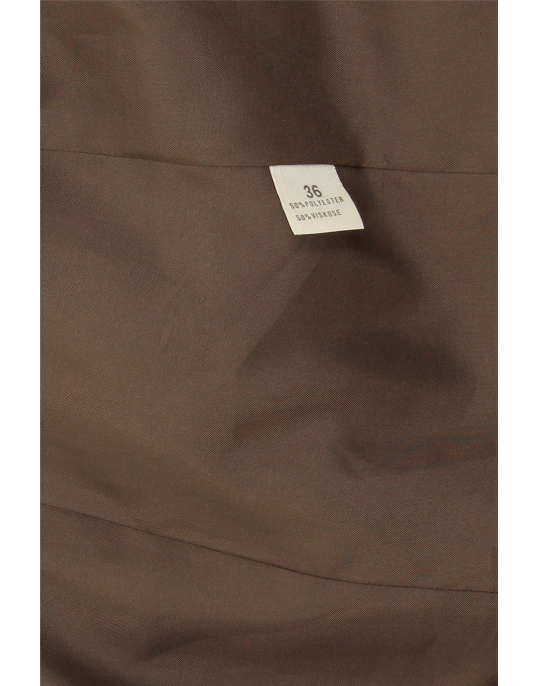 VINTAGE Womens Longline 9 Button Blazer Jacket EU 36 Small Brown Polyester Vintage Vintage and Second-Hand Vintage from Messina Hembry 