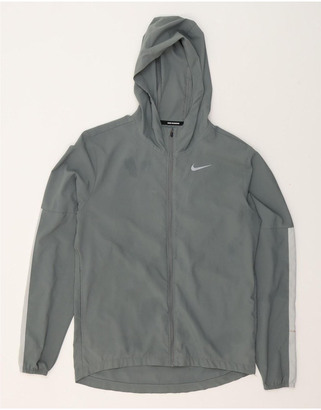 Nike Veste de survêtement à capuche Dri Fit pour homme Taille S Gris Colorblock