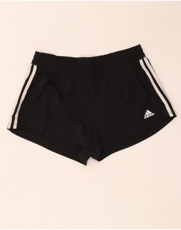Adidas Womens Aeroready Sport Shorts UK 12/14 Medium Black Polyester