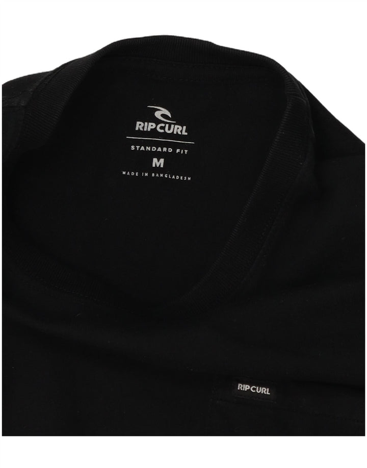 Rip Curl T-shirt coupe standard pour hommes, noir moyen