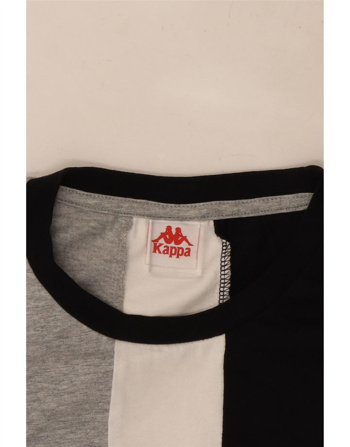 KAPPA T-Shirt Graphique Top XL Multicolore Colourblock Homme