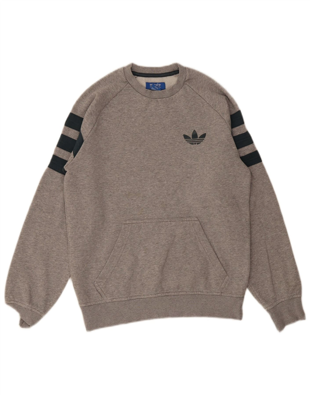 Adidas Pull 3D Arc pour homme en coton Fair Isle Gris Taille S