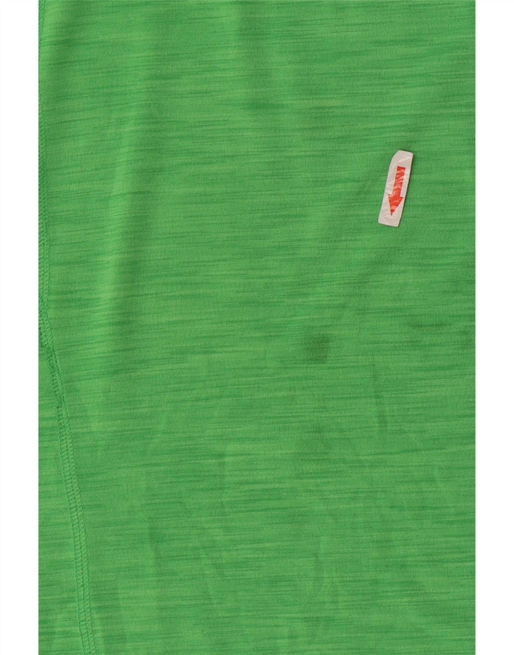 Reebok T-Shirt Femme UK 42 Polyester Moucheté Vert Moyen