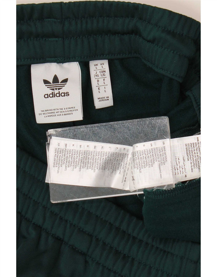 Adidas Pantalon de survêtement pour homme Large Vert Polyester
