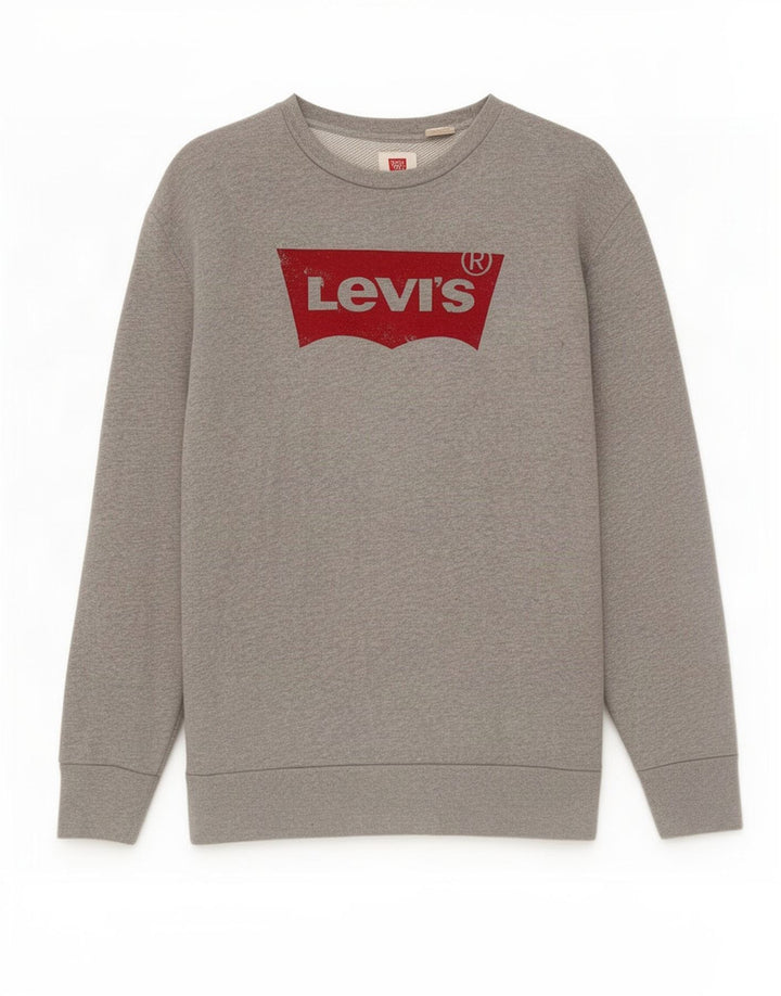 Levi's Sweatshirt Graphic Sweatshirt Homme Gris Moyen Coton