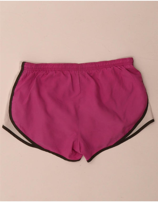 Nike Short de sport Dri Fit pour femme UK 14 Polyester color block rose moyen