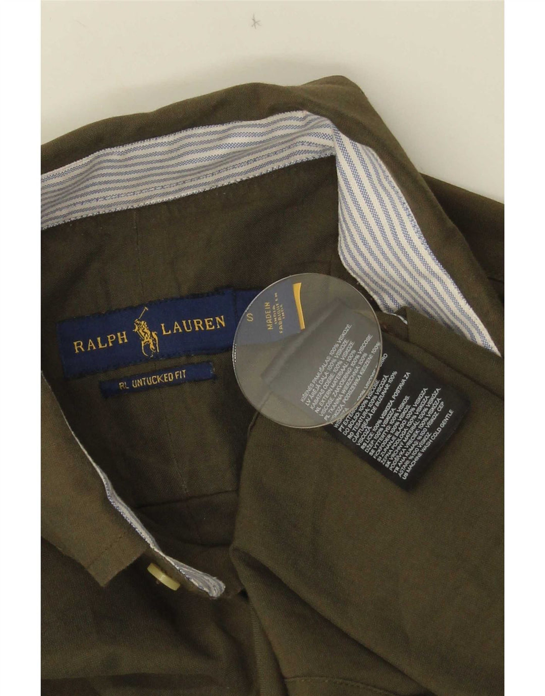 Ralph Lauren Chemise Homme Petit Kaki