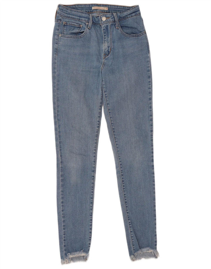 Levi's Jean Skinny Taille Haute 721 Femme W27 L32 Bleu Coton