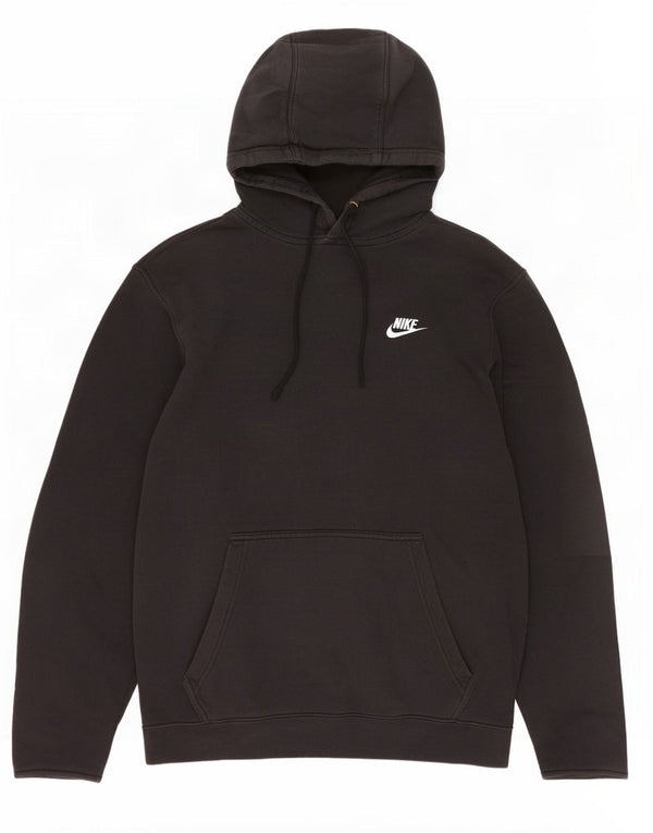 Nike Pull à capuche pour homme en coton noir moyen