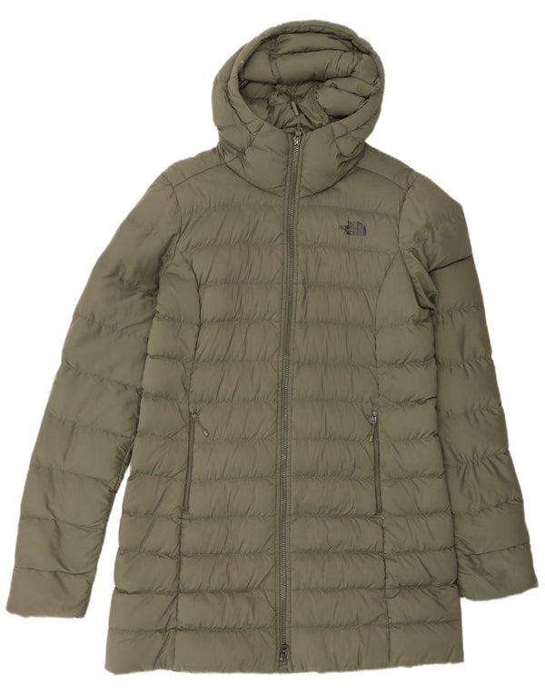 The North Face Manteau rembourré à capuche pour femme UK 14 Medium Khaki Nylon