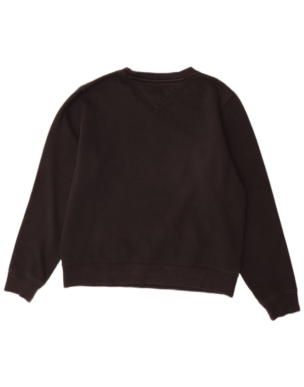 Tommy Hilfiger Sweat-shirt pour femme UK 44 en coton noir moyen