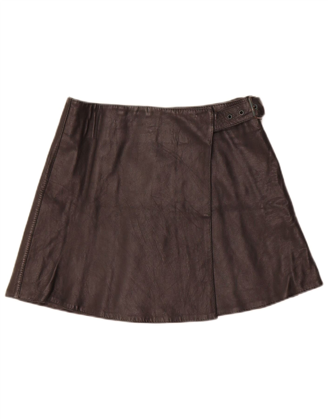 Please Femme Mini Jupe En Cuir W28 Noir Moyen