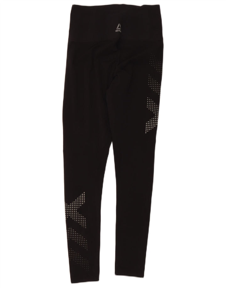 Reebok Legging graphique pour femme UK 10 Small Noir