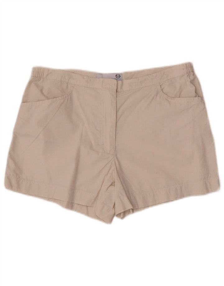 Sergio Tacchini Short décontracté pour femme IT 42 Medium W30 coton blanc