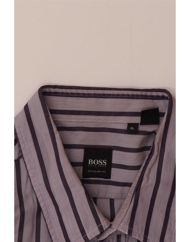 Hugo Boss Chemise Regular Fit XL Violet Rayé