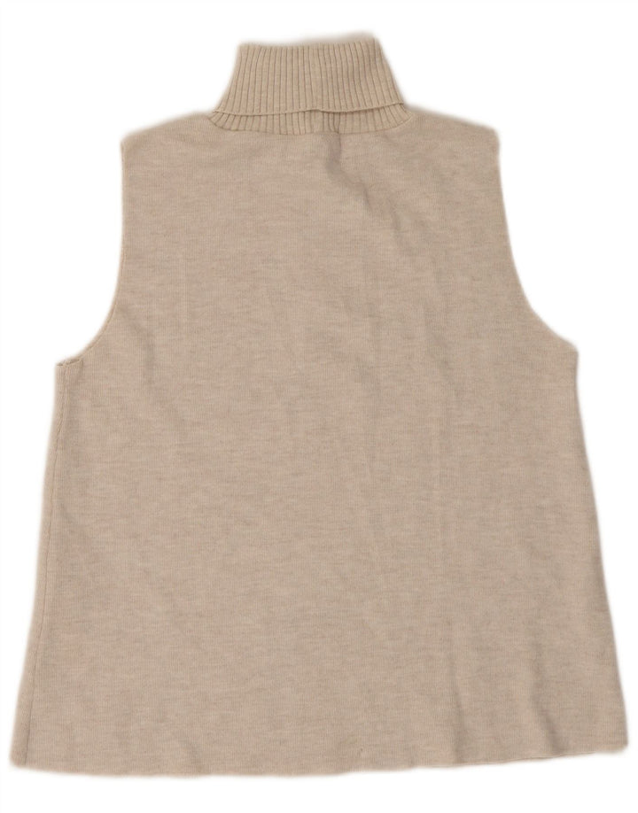 Zara Femme Débardeur UK 14 Large Beige Polyester